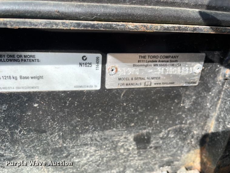 image for item OG9793 Toro Groundmaster 7200 with Polar Trac system