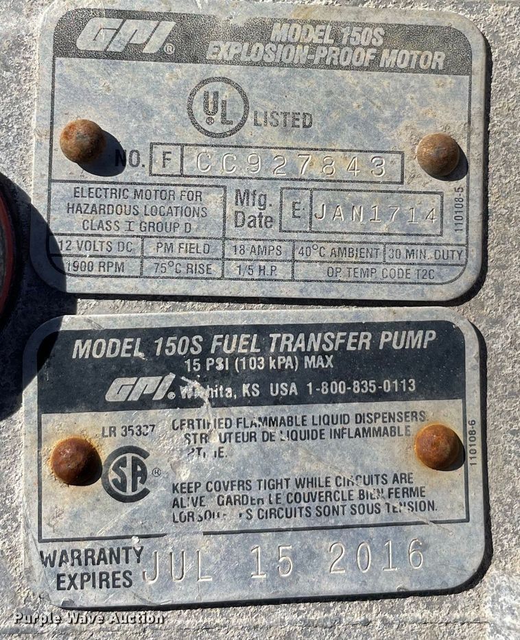 image for item OG9829 (2) fuel transfer tanks 