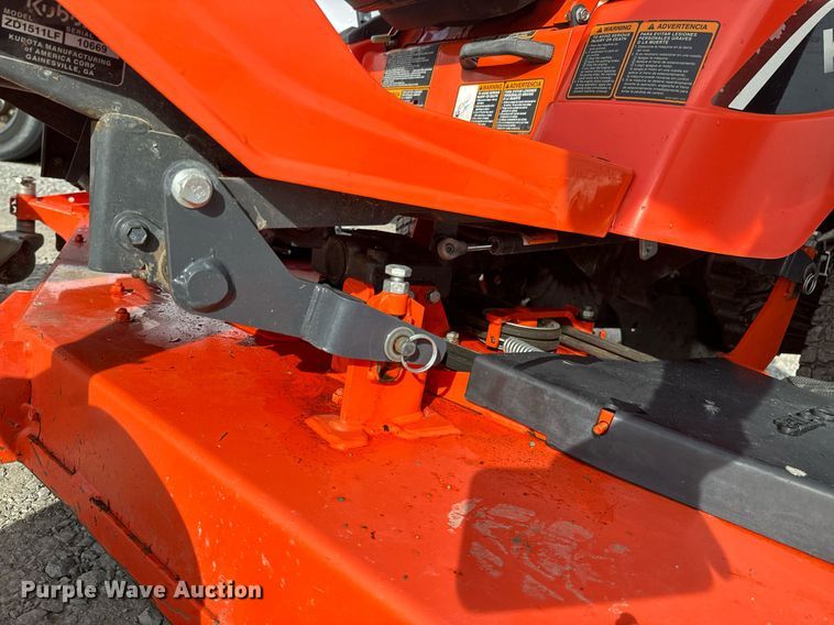 image for item OJ9576 Kubota ZD1511 ZTR lawn mower