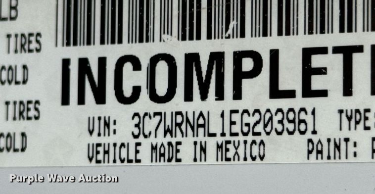 image for item OJ9582 2014 Dodge Ram 5500HD utility / service truck