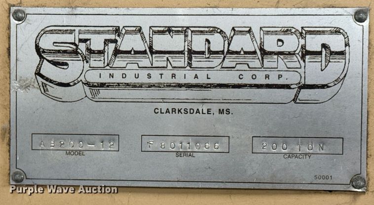 image for item OJ9619 Standard AB200-12 press brake