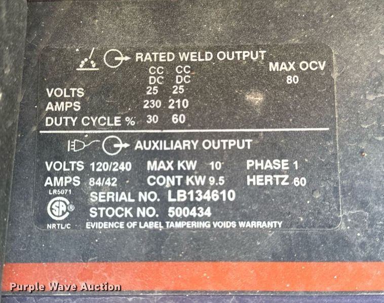 image for item OM9829 (3) welder/generators