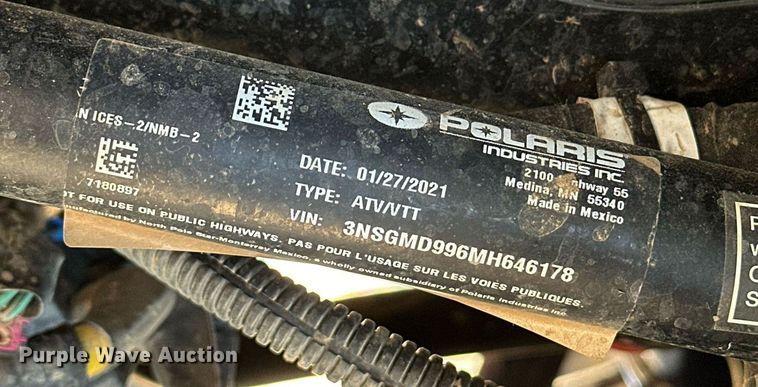 image for item OM9864 2021 Polaris General XP 1000  utility vehicle