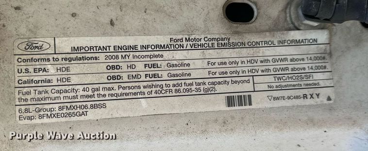 image for item OM9873 2008 Ford  F450 Super Duty XL bucket truck