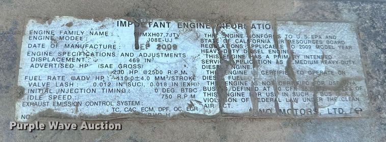 image for item OM9877 2010 Nissan  2600LP UD rollback truck