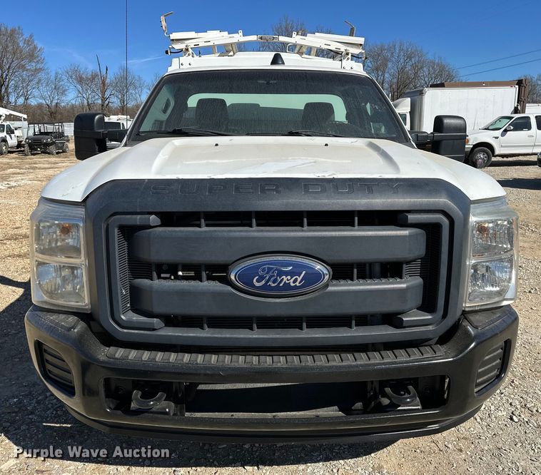 image for item OM9880 2013 Ford F350 Super Duty XL utility bed pickup truck