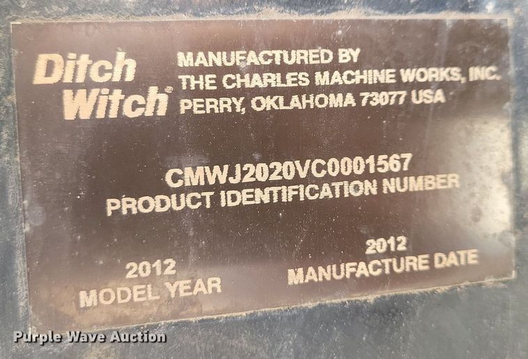 image for item DG0431 2012 Ditch Witch JT2020 directional boring unit