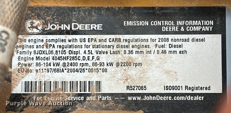 image for item DG4270 2008 Sullair 375HH  air compressor