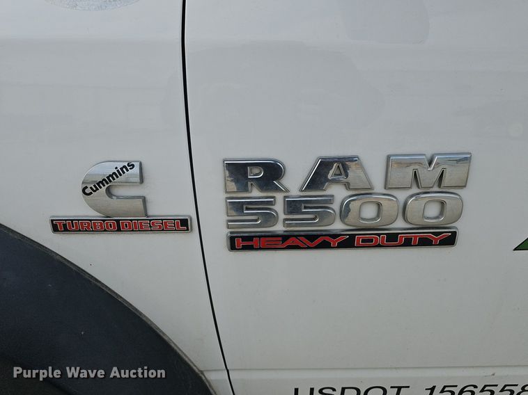 image for item DK0555 2015 Dodge Ram 5500HD utility / service truck