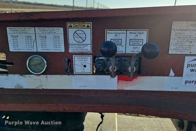 image for item DK0574 2003 Load King lowboy equipment trailer