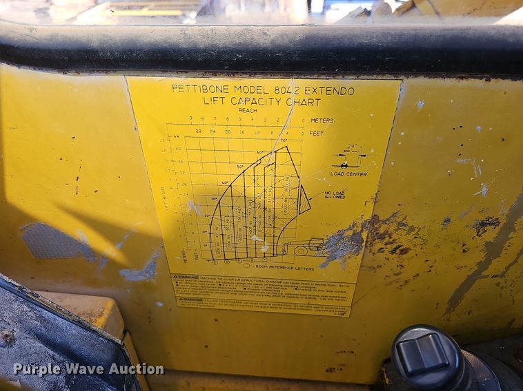 image for item DK0577 1995 Pettibone 8042 telehandler