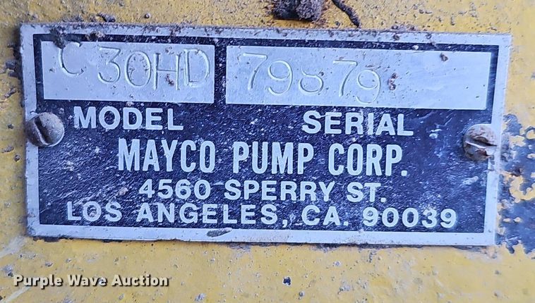 image for item DK0578 Mayco  C30HD concrete pump