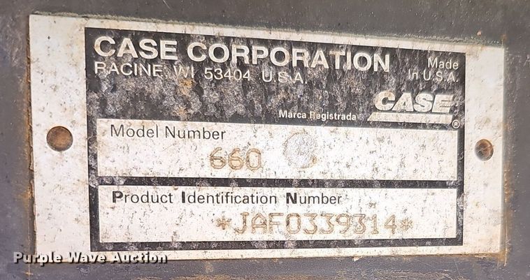 image for item DK0589 2000 Case 660 vibratory cable plow