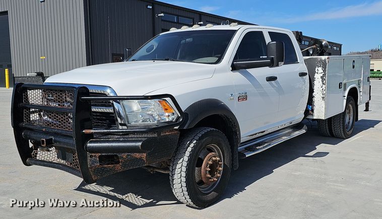 image for item DK0592 2012 Dodge Ram 4500HD Crew Cab utility / service truck