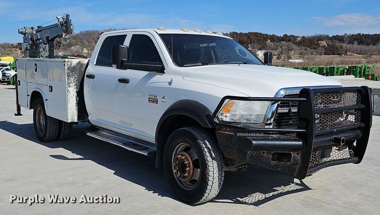 image for item DK0592 2012 Dodge Ram 4500HD Crew Cab utility / service truck