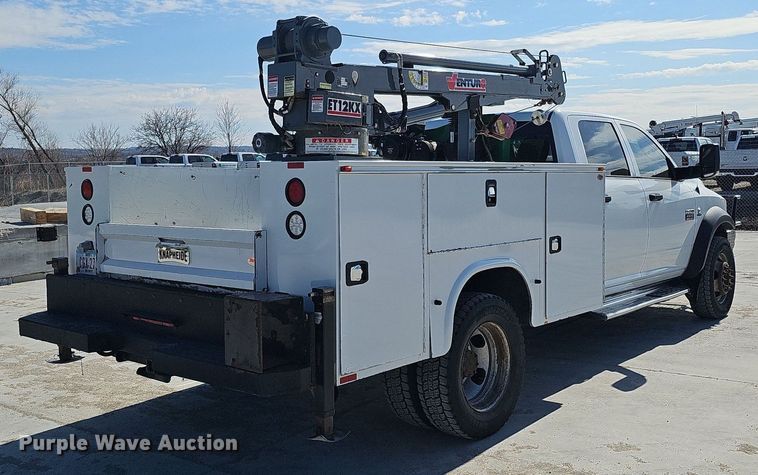 image for item DK0592 2012 Dodge Ram 4500HD Crew Cab utility / service truck