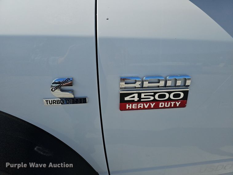 image for item DK0592 2012 Dodge Ram 4500HD Crew Cab utility / service truck