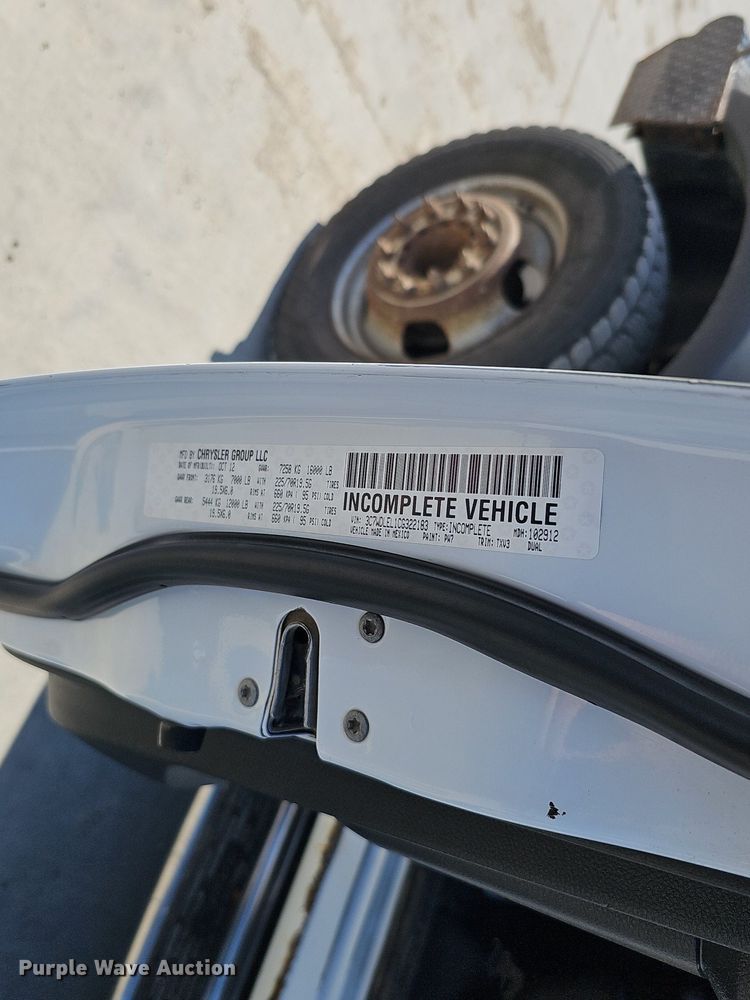 image for item DK0592 2012 Dodge Ram 4500HD Crew Cab utility / service truck