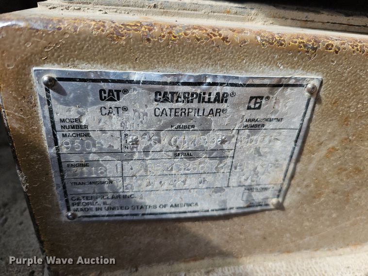 image for item DK0640 1995 Caterpillar 950F Series II wheel loader