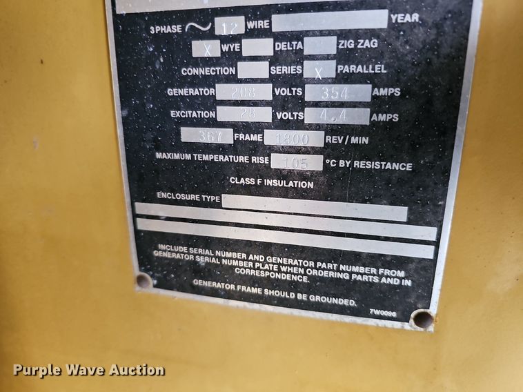 image for item DK0646 Caterpillar 125 generator