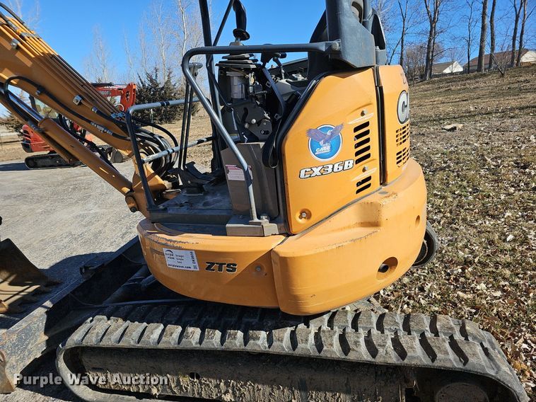 image for item DK0656 2016 Case CX36B STX mini excavator