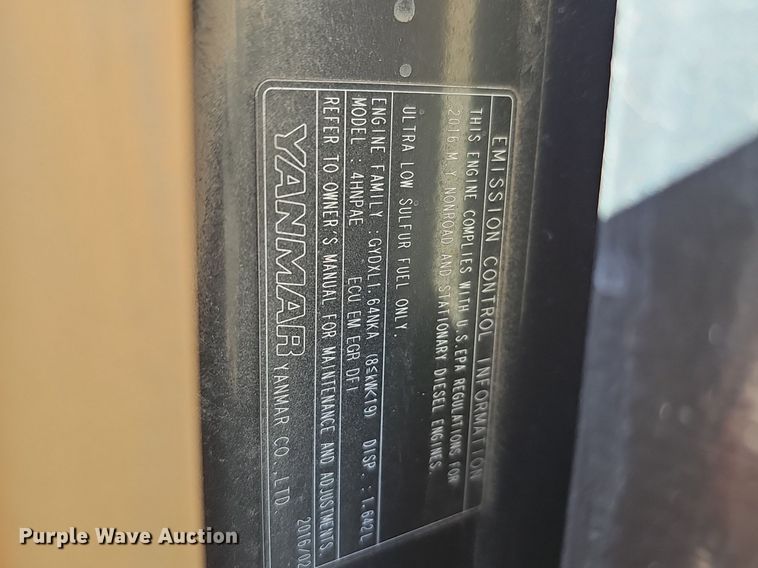 image for item DK0656 2016 Case CX36B STX mini excavator