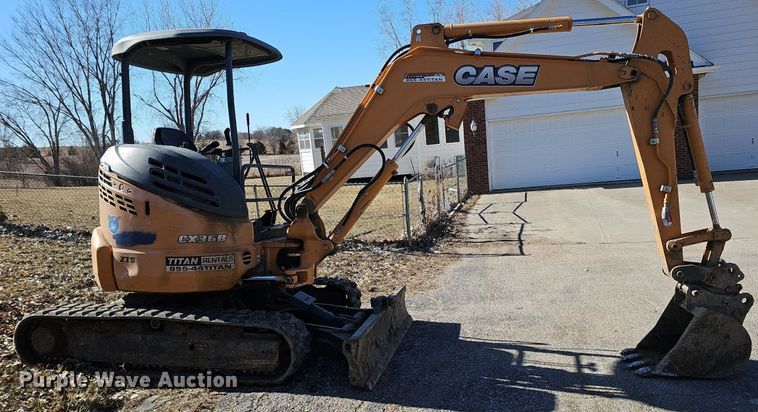 image for item DK0657 2016 Case CX36B ZTS mini excavator