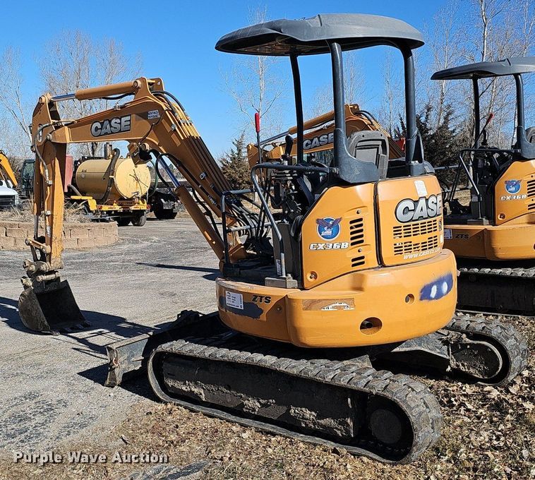 image for item DK0657 2016 Case CX36B ZTS mini excavator