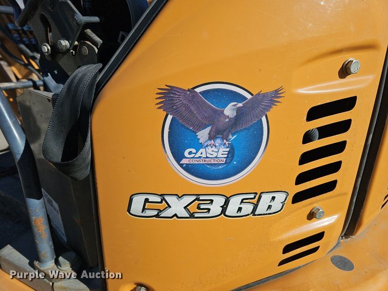 2016 Case CX36B ZTS mini excavator in Papillion, NE Item DK0657 for