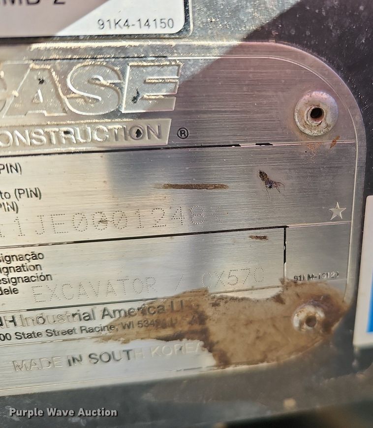 image for item DK0659 2021 Case CX57C mini excavator