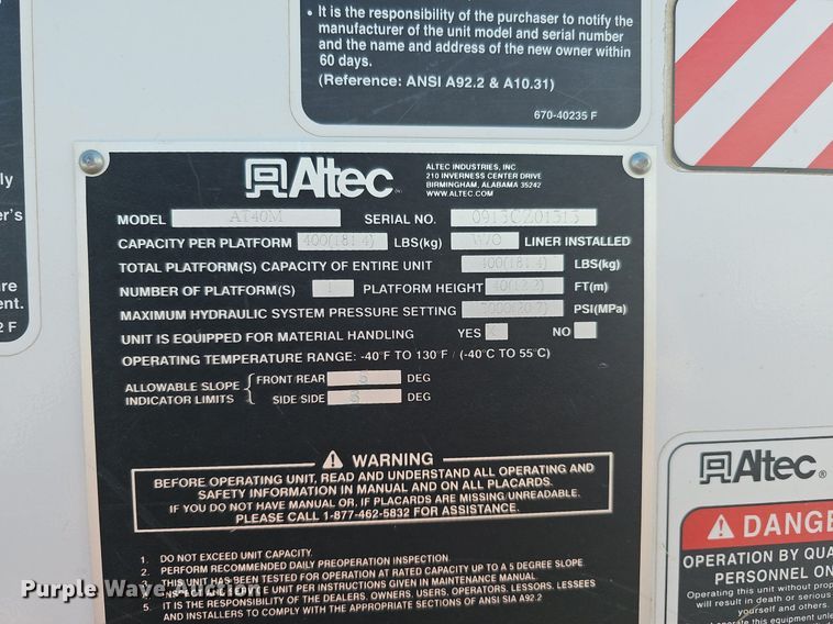 image for item DK0710 2013 Ford F550 Super Duty XL  bucket truck