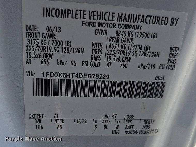 image for item DK0710 2013 Ford F550 Super Duty XL  bucket truck