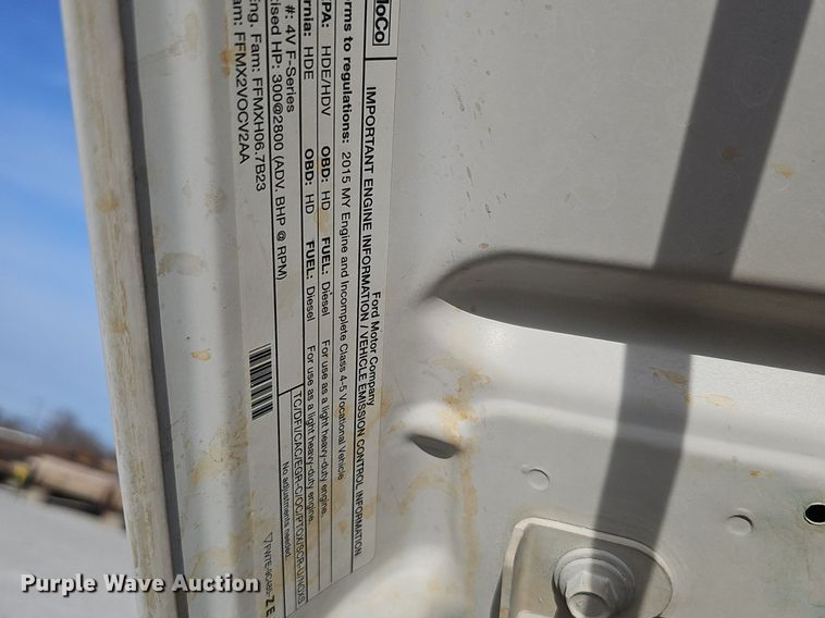 image for item DK0711 2015 Ford F550 Super Duty XL  bucket truck