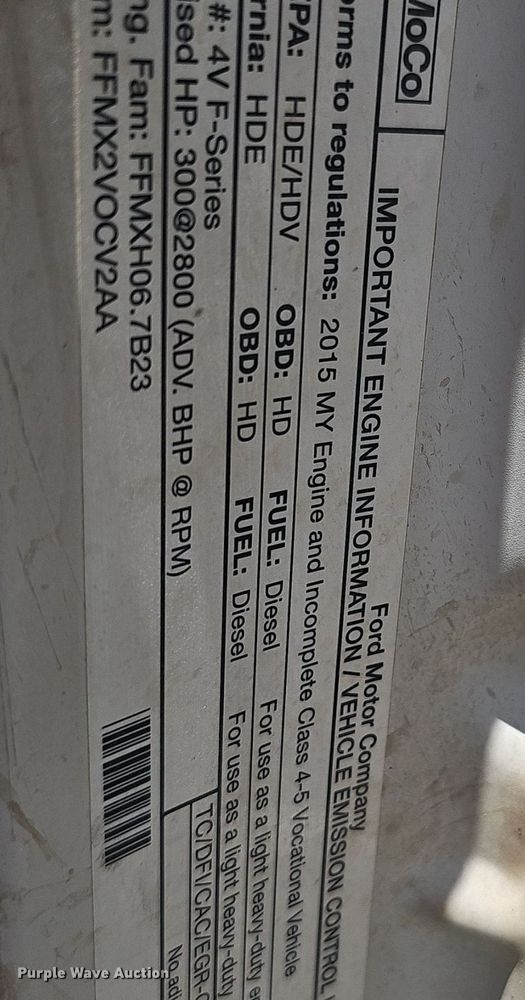 image for item DK0713 2015 Ford F550 Super Duty XL  bucket truck