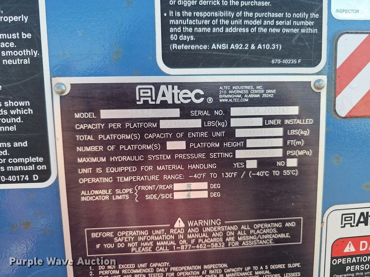 image for item DK0714 2015 Dodge Ram 5500HD bucket truck