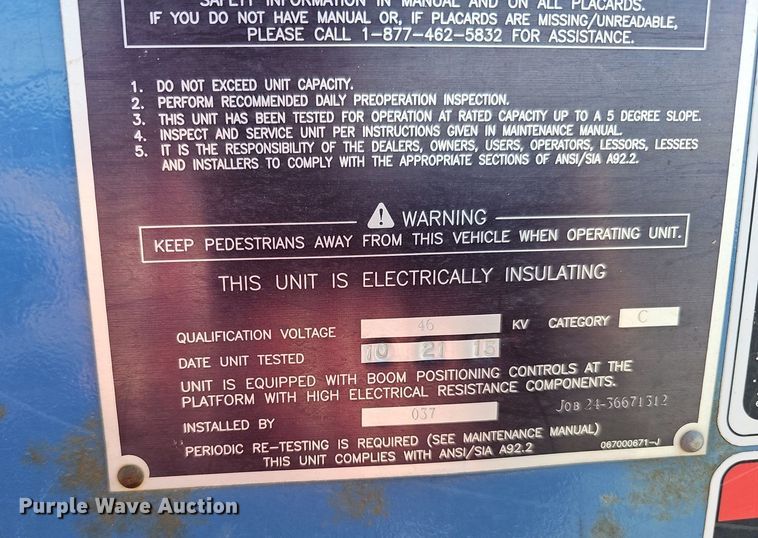 image for item DK0714 2015 Dodge Ram 5500HD bucket truck