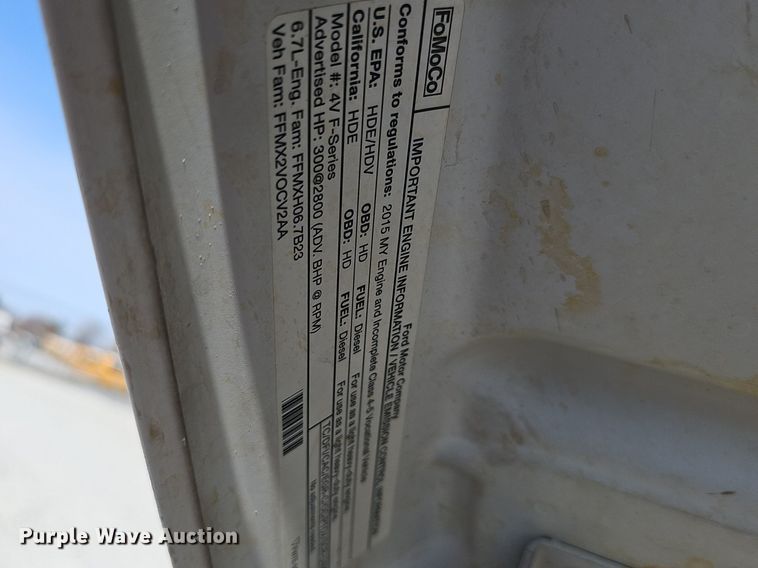 image for item DK0715 2015 Ford F550 Super Duty XL  bucket truck