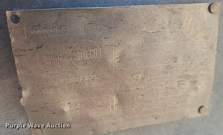 image for item DK0718 2003 Sauber Mfg Co 4410 pole trailer