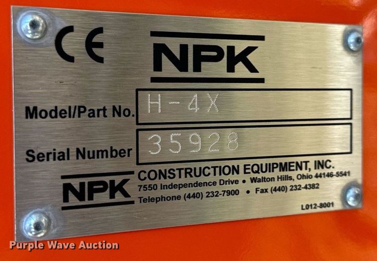 image for item DL4379 NPK H-4X breaker