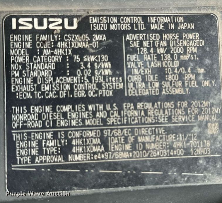 image for item DL4380 2013 John Deere 245G LC excavator