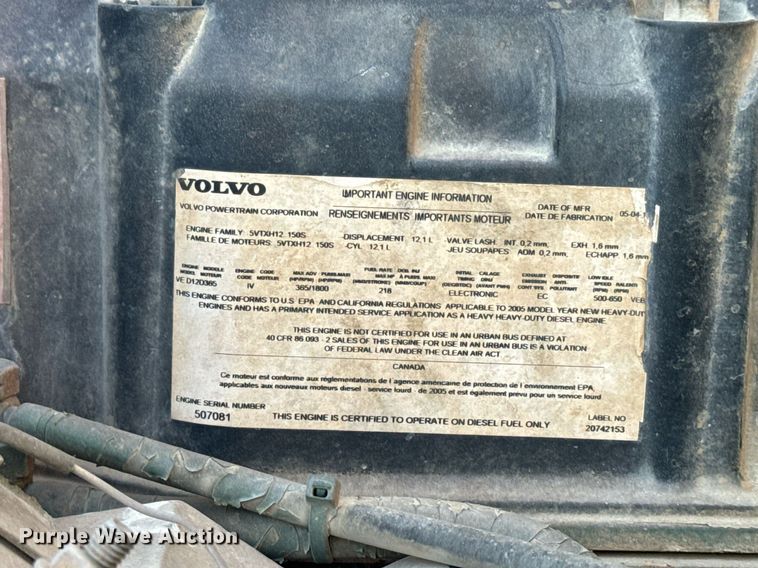 image for item DL4391 2006 Volvo  VHD ready mix truck