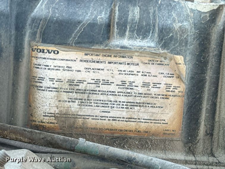 image for item DL4392 2006 Volvo  VHD ready mix truck