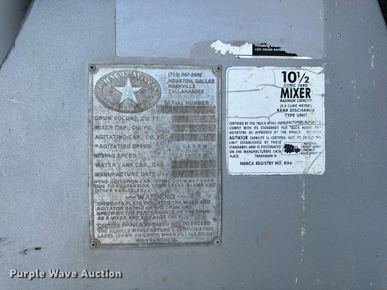 image for item DL4393 2005 Volvo  VHD ready mix truck