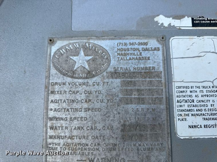 image for item DL4393 2005 Volvo  VHD ready mix truck