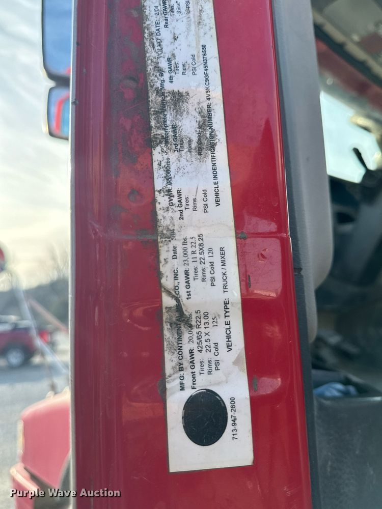 image for item DL4393 2005 Volvo  VHD ready mix truck