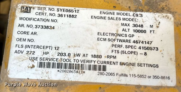 image for item DL4397 2015 Caterpillar 336FL excavator