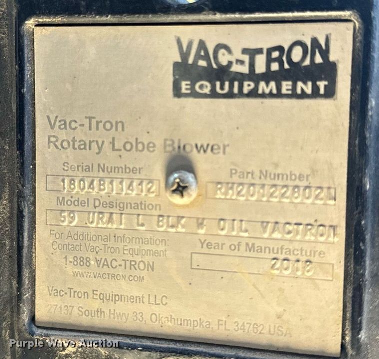 image for item DL4400 2018 Vermeer LP873SDT vacuum excavator