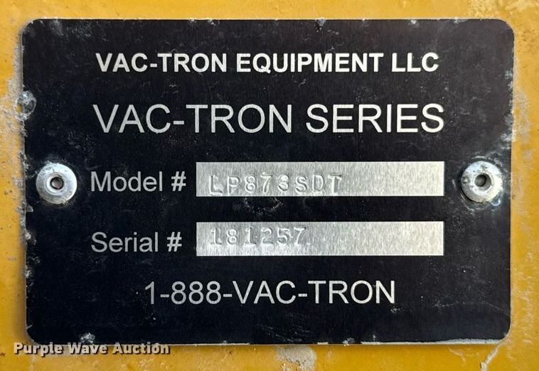 image for item DL4400 2018 Vermeer LP873SDT vacuum excavator