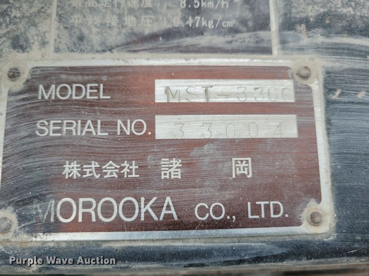 image for item DL7970 Morooka K40 MST3300 track carrier