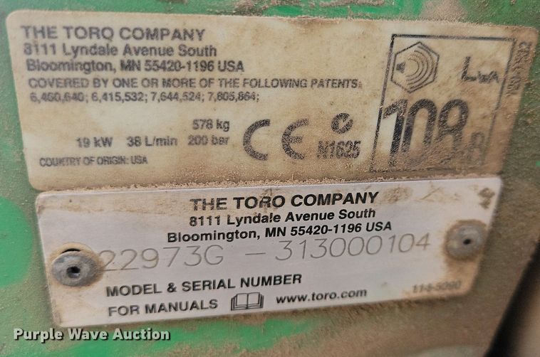 image for item DL7985 Toro TRX-20 trencher